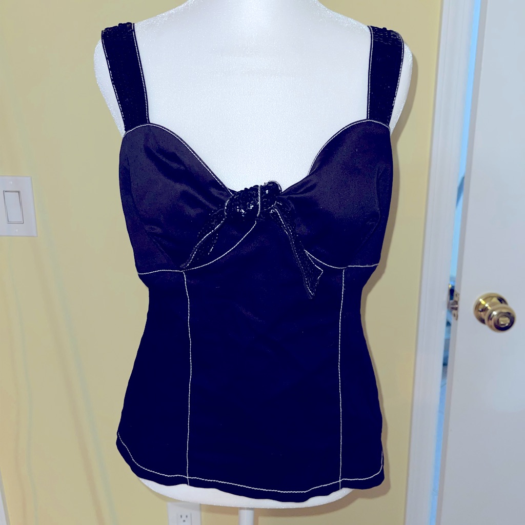Sequin Bow Top